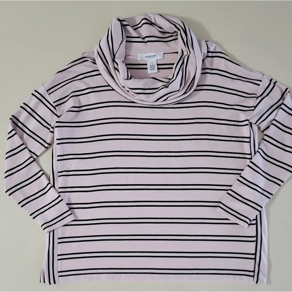 Workshop Republic Clothing Women's Pink Stripe Top